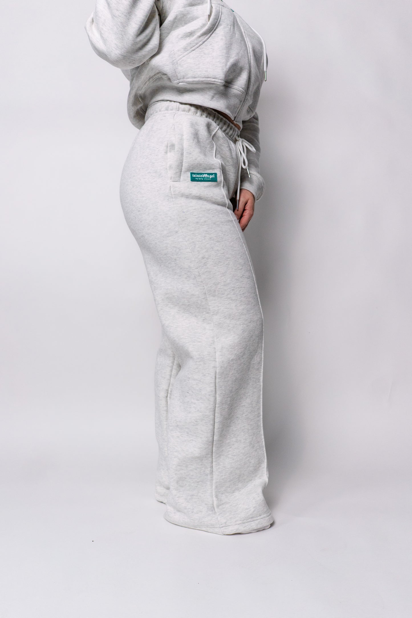 TA Grey + Green Logo Sweat Set