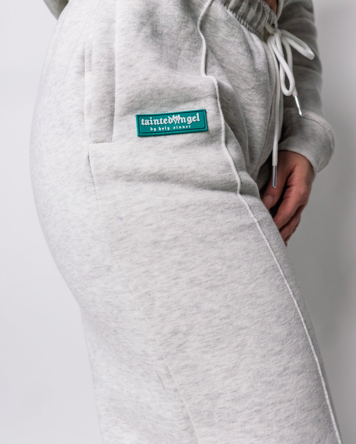TA Grey + Green Logo Sweat Set