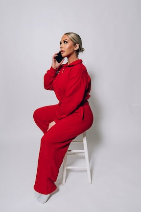 TA Red Sweat Set