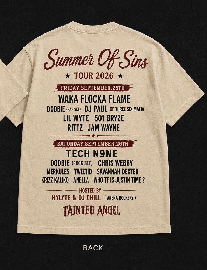 SOS PRE ORDER IVORY TOUR TEE