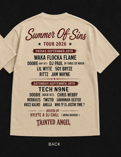 SOS PRE ORDER IVORY TOUR TEE