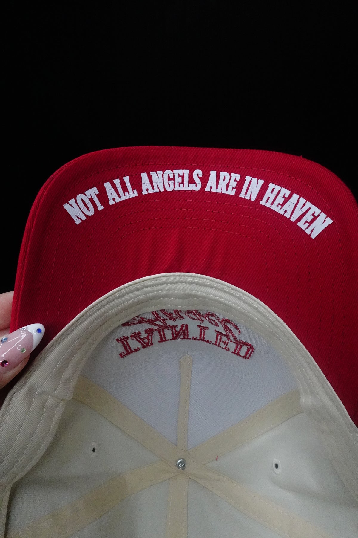 NOT ALL ANGELS ARE IN HEAVEN HAT