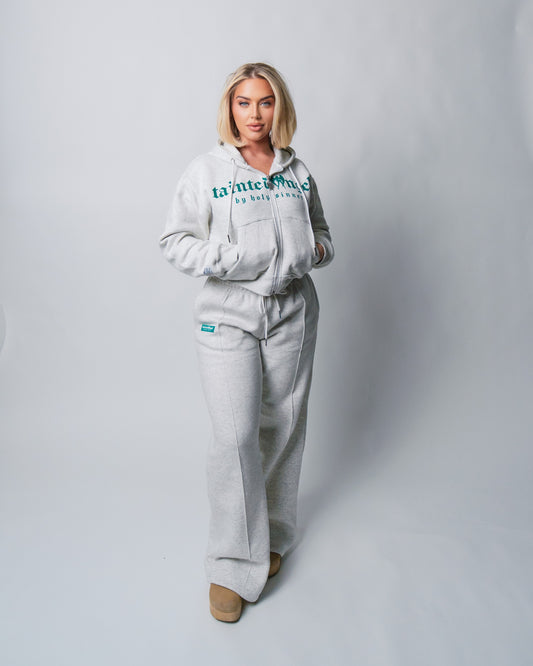 TA Grey + Green Logo Sweat Set