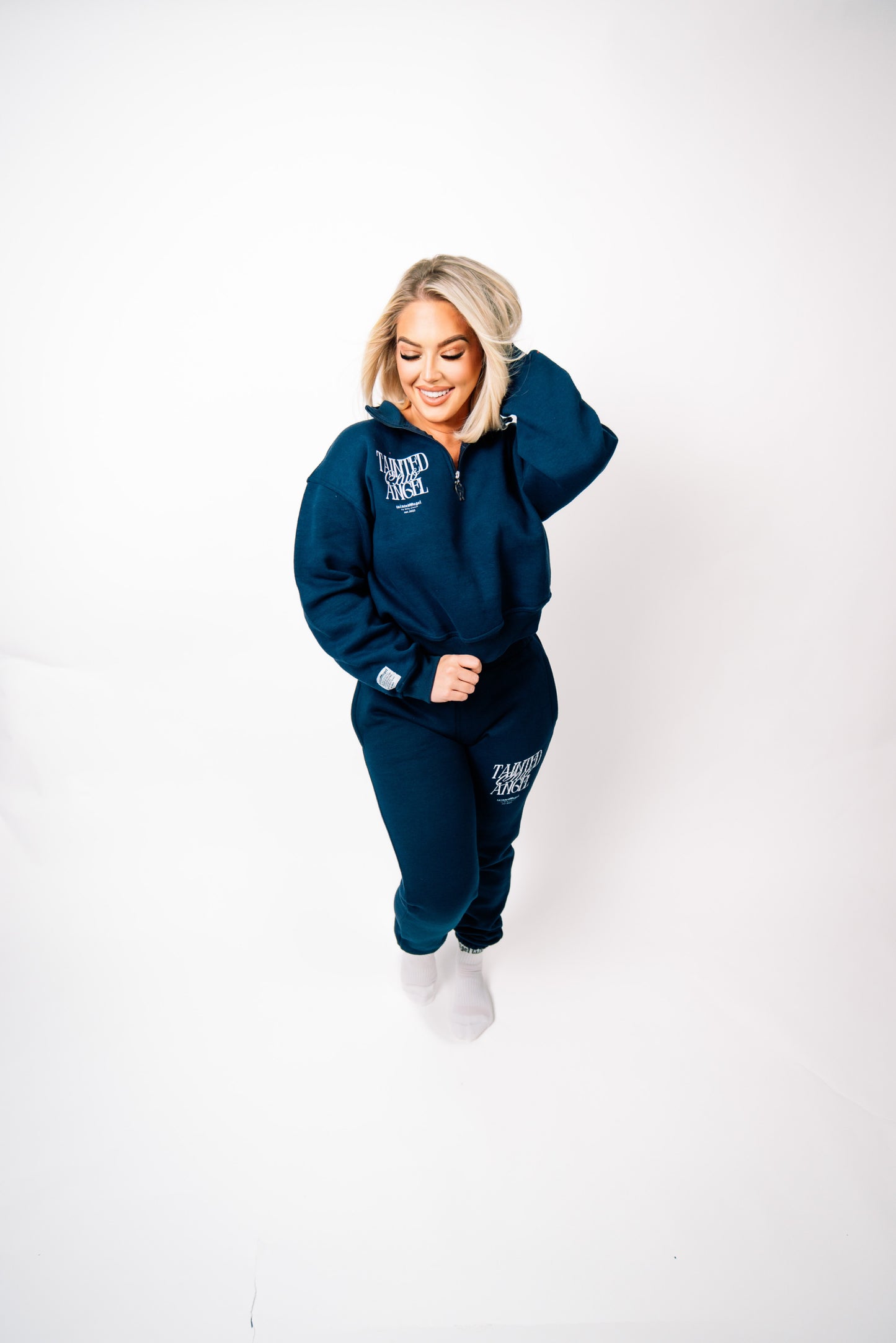Tainted Angel Club Jogger Set (Navy Blue)
