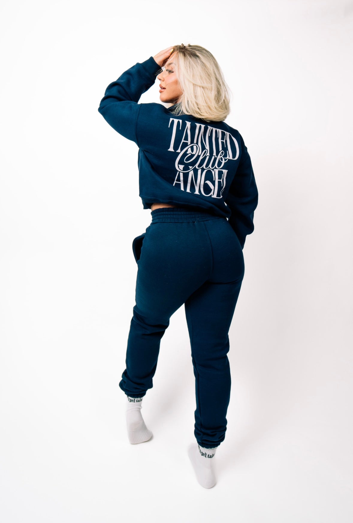 Tainted Angel Club Jogger Set (Navy Blue)