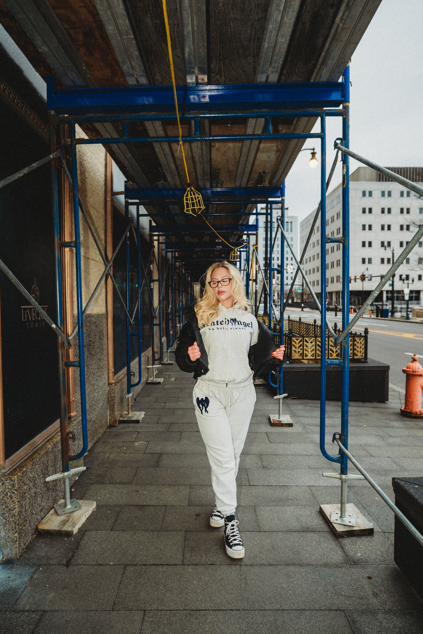 *All NEW* Navy Blue Angel Patch Jogger