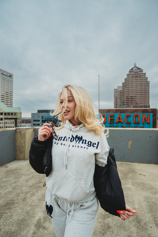 *All NEW* Navy Blue Angel Patch Hoodie